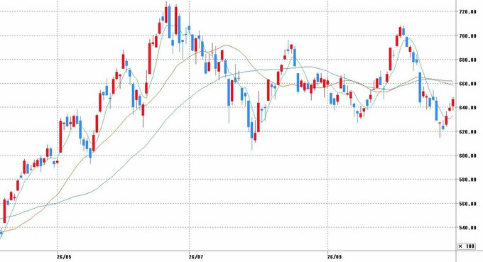 チャート提供：マネックス証券