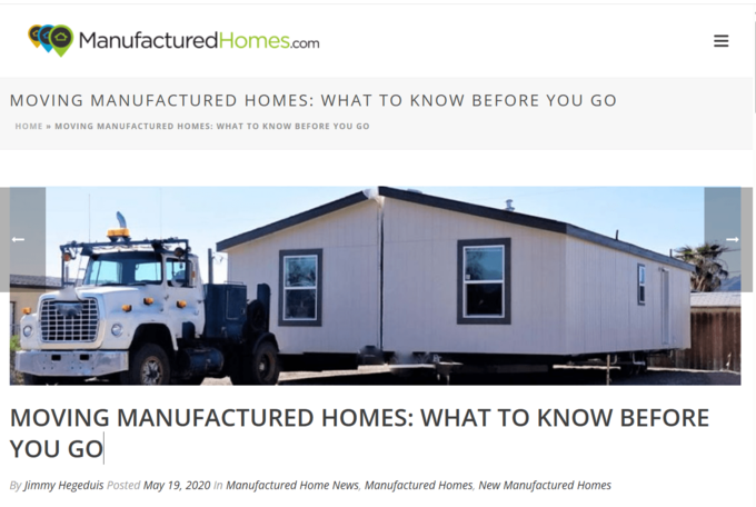 工場で製造した住宅を現地へ運び、設置して利用する「マニュファクチャード・ホーム」。移設可能な構造ながら、室内には一般住宅と同様の設備を備える。Takさんはテキサスで宿泊施設として運用している。画像は「ManufacturedHomes.com」より。