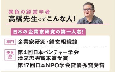 高橋先生は日本の企業家研究の第一人者！