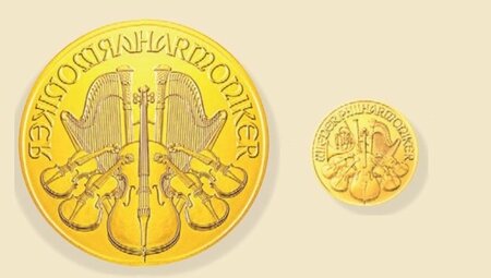 ウィーン金貨ハーモニーの実物