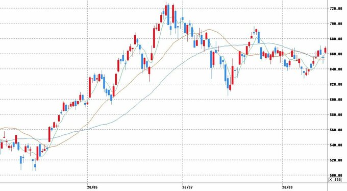 チャート提供：マネックス証券