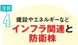 建設やエネルギーなど、インフラ関連と防衛株