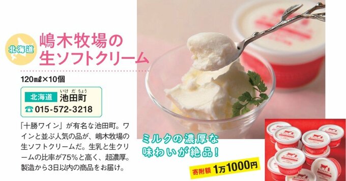【北海道】嶋木牧場の生ソフトクリーム、120ml×10個