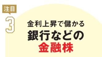 金利上昇で儲かる銀行などの金融株