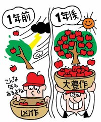 1年前と1年後